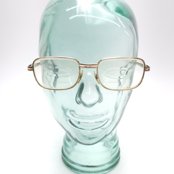 Universal 1/20 12k GF Gold Square Vintage Full Rim‎ Eyeglasses FRAMES 52-20-130